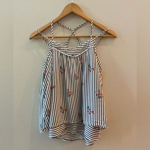 Girl's abercrombie kids layered tank top Size 13/14 EUC